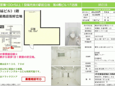 ■歯科開業物件情報　「妙蓮寺駅」徒歩1分！横浜市港北区菊名4丁目　物件番号10042